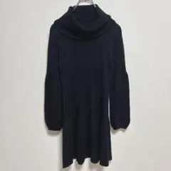 【Apuweiser-riche】(M)タートルネックワンピース/シンプルニット