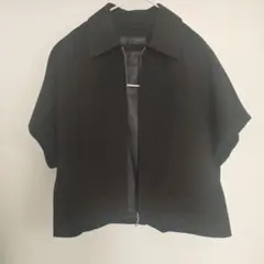 ZARA ブラック ジップアップベスト