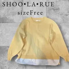 SHOO・LA・RUE イエロー 長袖ニット Free