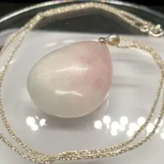 天然石　モルガナイト　ペンダントトップ　silver925 ネックレス