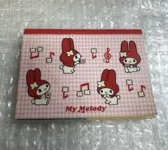 Sanrio 1997 My Melody メモ帳 4種柄 シール付