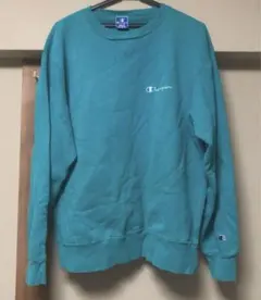 Champion チャンピオン スウェット ターコイズ グリーン 古着
