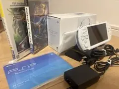 極美品 動作確認品 箱付き PSP 3000 パールホワイト すぐ遊べるセット