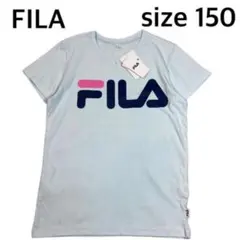 【size 150】 新品未使用　フィラ　キッズロゴTシャツ 水色