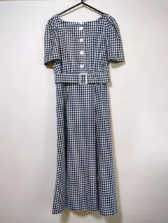 ストロベリーフィールズ ギンガムチェック ワンピース