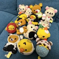 リラックマ　コリラックマ　キイロイトリ　ぬいぐるみ　キーホルダー　14体　レトロ