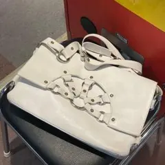 celine marc jacobs期 トリンオフ レザー ショルダーバッグのサムネイル