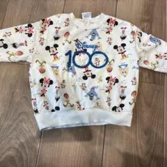 美品ディズニー100周年トレーナー