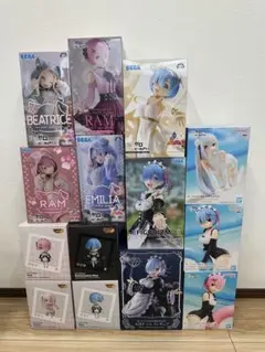 プライズフィギュア 14個セット Re:ゼロ コレクションフィギュアセット