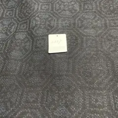 2309 本場結城紬、ダークグレー幾何学模様紬着物