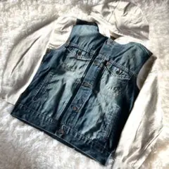 MOUSSY 新品 デニム ジャケットGジャン スウェットドッキング リメイク 