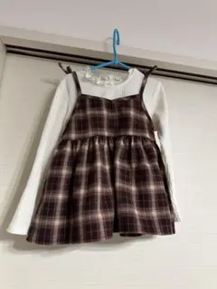 RELA. チェックワンピースセット 120cm