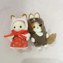 シルバニアファミリー シルバニアファミリー サバクギツネ 双子 未開封 ふたごの赤ちゃん セット - メルカリ