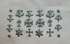 ネイルパーツ クロス 十字架 グレー
