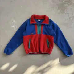 90s Columbia フリース L 好配色 短丈 ボックスシルエット