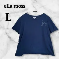 ella moss【L】 半袖Tシャツ ネイビー