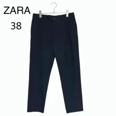 ZARA ザラ スラックス パンツ ネイビー 紺 38