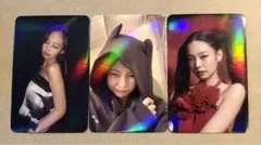 ジェニー虹光トレカ3枚セット　blackpink Jennie   JN00