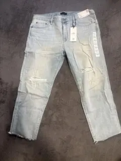 UNIQLO スリムボーイフレンドフィット アンクルジーンズ 32 大きいサイズ