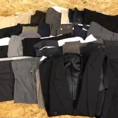 メンズ ジャケット 2着 スラックス・ズボン 24本 まとめて　0282