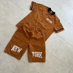 160 上下セット　甚平　NYヤンキーズ　ハーフパンツ　セットアップ
