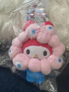 【ショッパー付！】サンリオ マイメロ なりきりぬいぐるみ ミャクミャク カラビナ