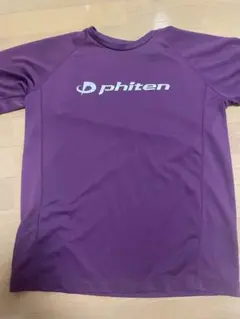 phiten 紫 ラグランスリーブ シャツ
