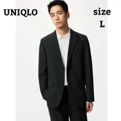 UNIQLO　感動ジャケット　テーラード　L　メンズ　ブラック　ビジネス