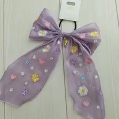 新品未使用　ディズニー　ラプンツェル　ヘアポニー　ビックリボン