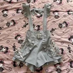 LIZ LISA ハートバックルサスペンダー付スカパン リズリサ 量産型