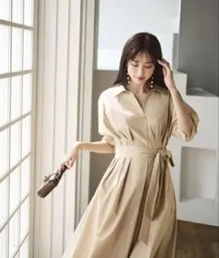 ドルマンスキッパーシャツワンピース NATURAL BEAUTY BASICのサムネイル