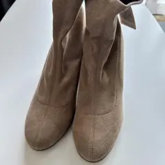 UNIQLO ストレッチショートブーツ 25cm ベージュ ユニクロ