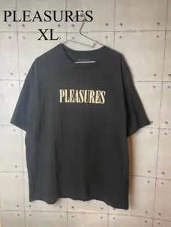 【美品】PLEASURES プレジャーズ ロゴ Tシャツ XLサイズ ブラックのサムネイル