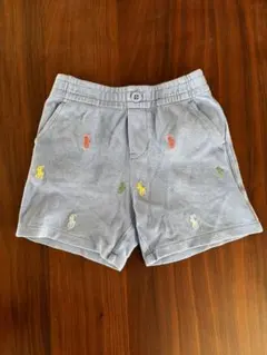 ポロ　ラルフローレン　ポニーロゴ刺繍　ハーフパンツ　半ズボン