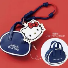 ハローキティ×アウトドアプロダクツ　顔形＆バッグ形　ポーチなチャームセット