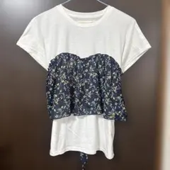 ⭐️再値下げ‼️Ray Cassin 花柄レイヤードTシャツ　新品未使用のサムネイル