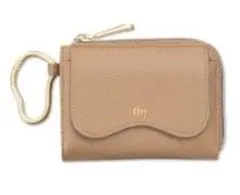 tal.by yumi. カラナビ付ウォレット コインケース ダークベージュ