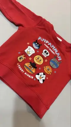【値下げ】アンパンマン バイキンマン　だだんだん　トレーナー 90cm 赤
