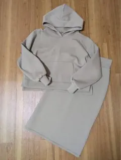 allureville /アルアバイル　ダンボールパーカー、スカートセットアップ