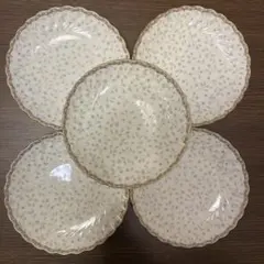 NIKKO ファインボーンチャイナ 花柄食器セット 5枚