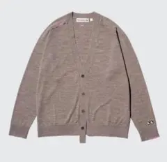 ★新品★UNIQLO アニヤハインドマーチVネック カーディガン　M　ブラウン