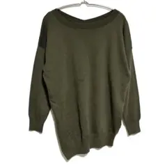 LEPSIM レプシィム　カーキ　長袖ニット　フリーサイズ