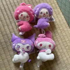 モンチッチ×マイメロディ・クロミ おすわりぎゅっとマスコット　コンプリート