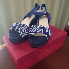 OrientalTraffic　ジュートウェッジソールサンダル