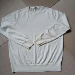 UNIQLO メリノクルーネックセーター オフホワイト XL