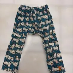 RAG MART 猫柄 総柄パンツ ブルー 95