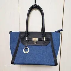 未使用級♥ セシルマクビー ハンドバッグ 2way ネイビー