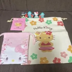 サンリオグッズ、日焼けキティ巾着など