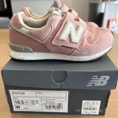 New Balance キッズスニーカー 18.5cm ピンク