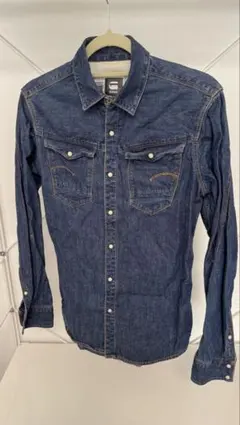 G-STAR RAW メンズ　ダークブルーデニムシャツ Sサイズ